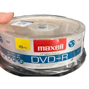 15 Disc Rewritable DVD-RW Spindle Blank Record Media Digital Data Record 4.7 GB